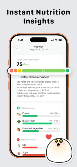 Capture d'écran de Eatling: Food Calorie Tracker sur iPhone 3