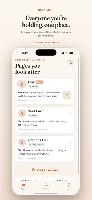 UpdatesOn: Family Updates Screenshot 2 of 5
