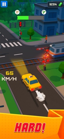 Taxi Run 3d Crazy Car Ride iPhone screenshot