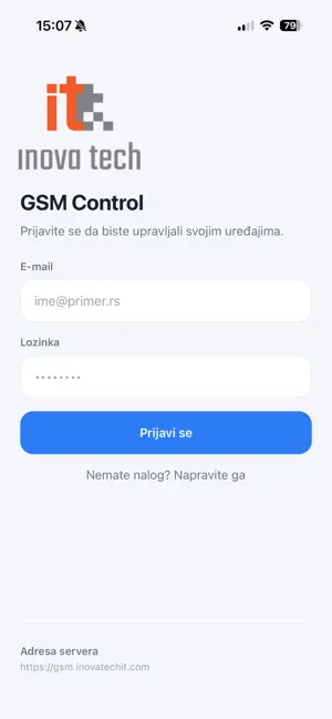Inova GSM Control screenshot 1