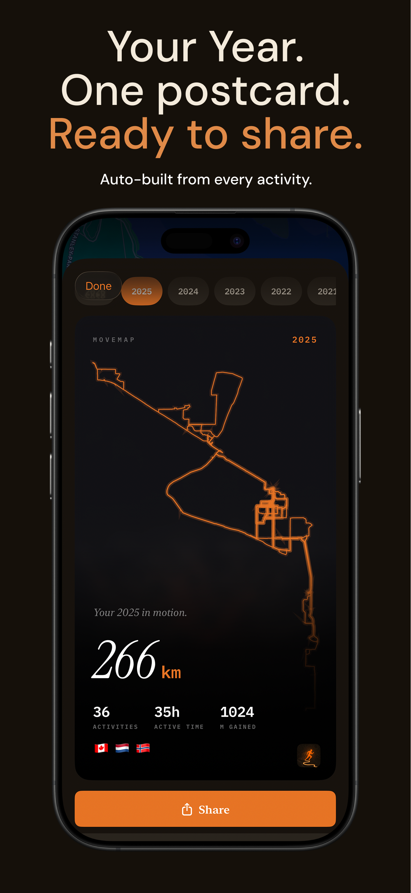 MoveMap: Lifetime GPS Heatmap