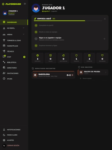 PlayersHubs iPad screenshot