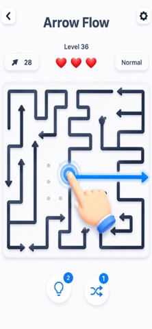 Arrows Games _ Puzzle Escape iPhone screenshot