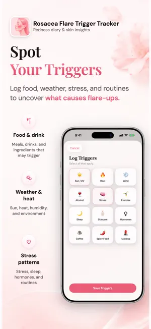 Rosacea Flare Trigger Tracker screenshot 4