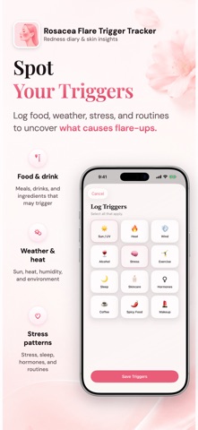 Rosacea Flare Trigger Tracker Screenshot 4 of 8
