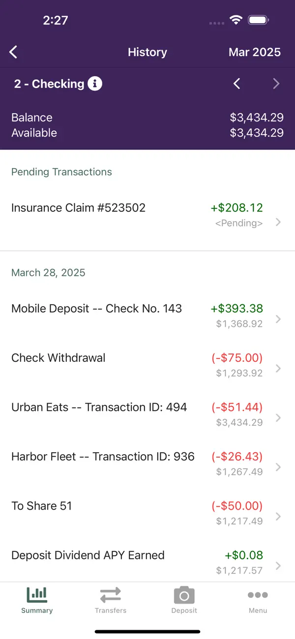 Screenshot #3 pour MCFCU Mobile
