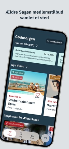 Ældre Sagen Tilbud app screenshot