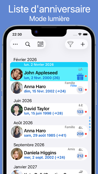 Screenshot #2 pour BirthdaysPro HD