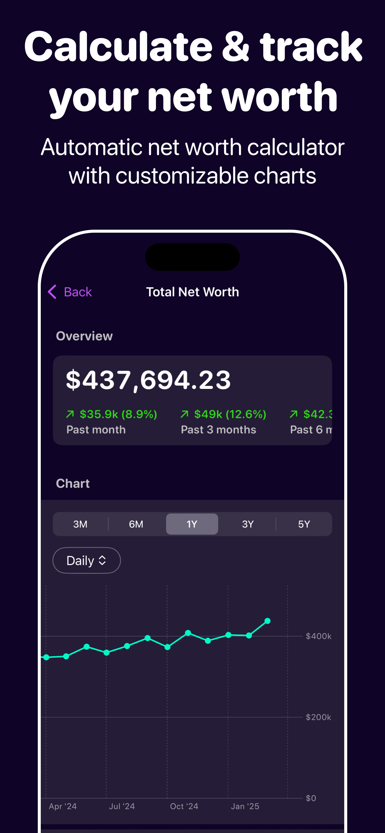 Net Worth Tracker: WealthLog screenshot 4