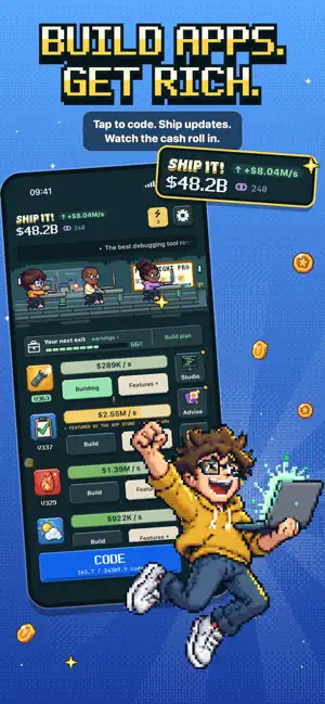 Ship It: Idle Dev Tycoon screenshot 1