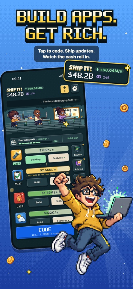 Ship It: Idle Dev Tycoon screenshot 1