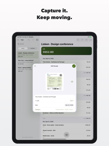 Trip Receipts ipad screenshot 4