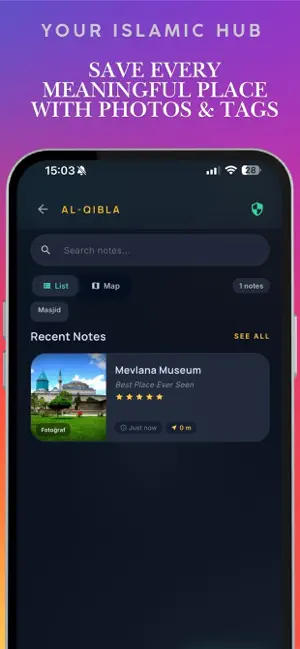 AI-Qibla - Compass & Notes screenshot 4