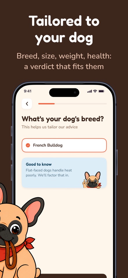 Woofly - Dog Weather & Walks screenshot 2