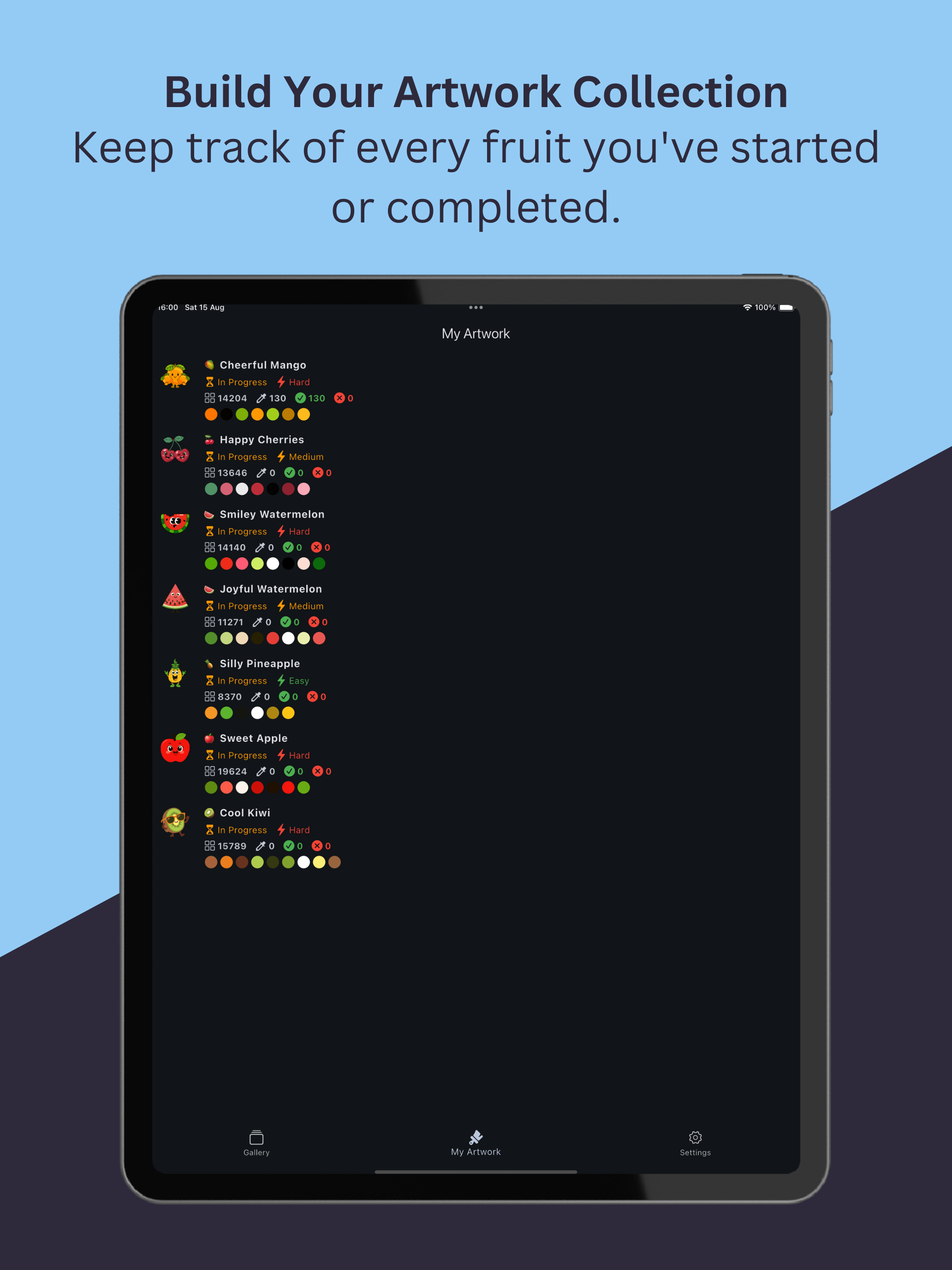 Fruits: Color by Number screenshot 13