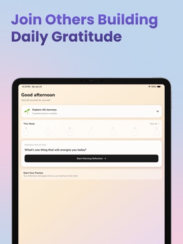 Gratitude Journal: Prompts iPad screenshot