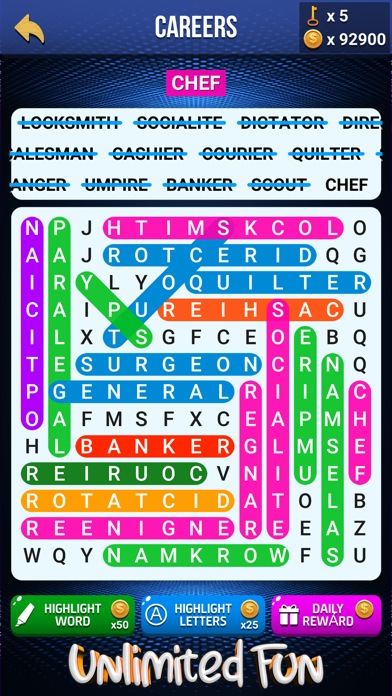 Wow Search: Classic Words Game Screenshot