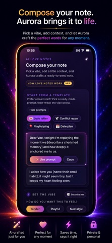 Aurora: AI Relationship Coach iPhone screenshot