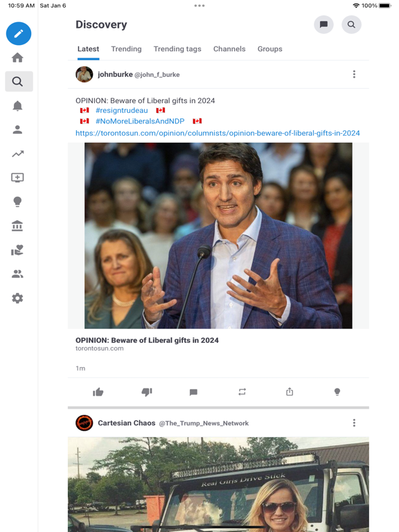 Minds.com iPad screenshot 4 - Social Networking app