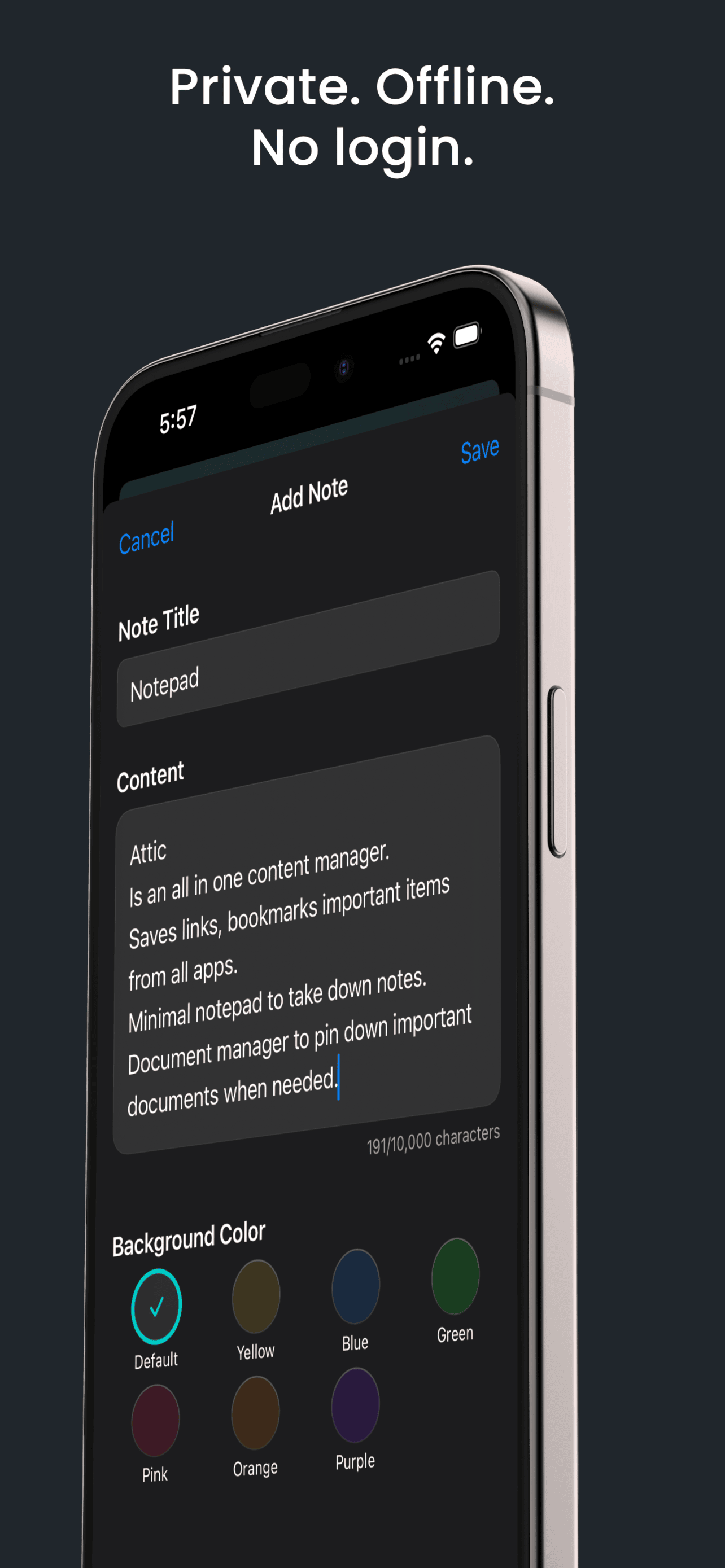 Attic: Bookmark & Notes screenshot 5