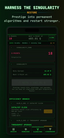 Idle Archive: Data Clicker Screenshot 4 of 5