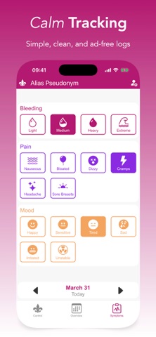Prime Period: Cycle Tracker Screenshot 2 of 3