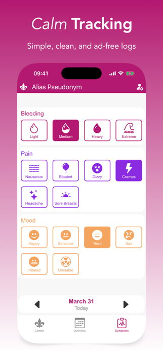 Prime Period: Cycle Tracker Screenshot 2 of 3