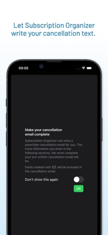 Subscription Organizer Screenshot 8 of 9