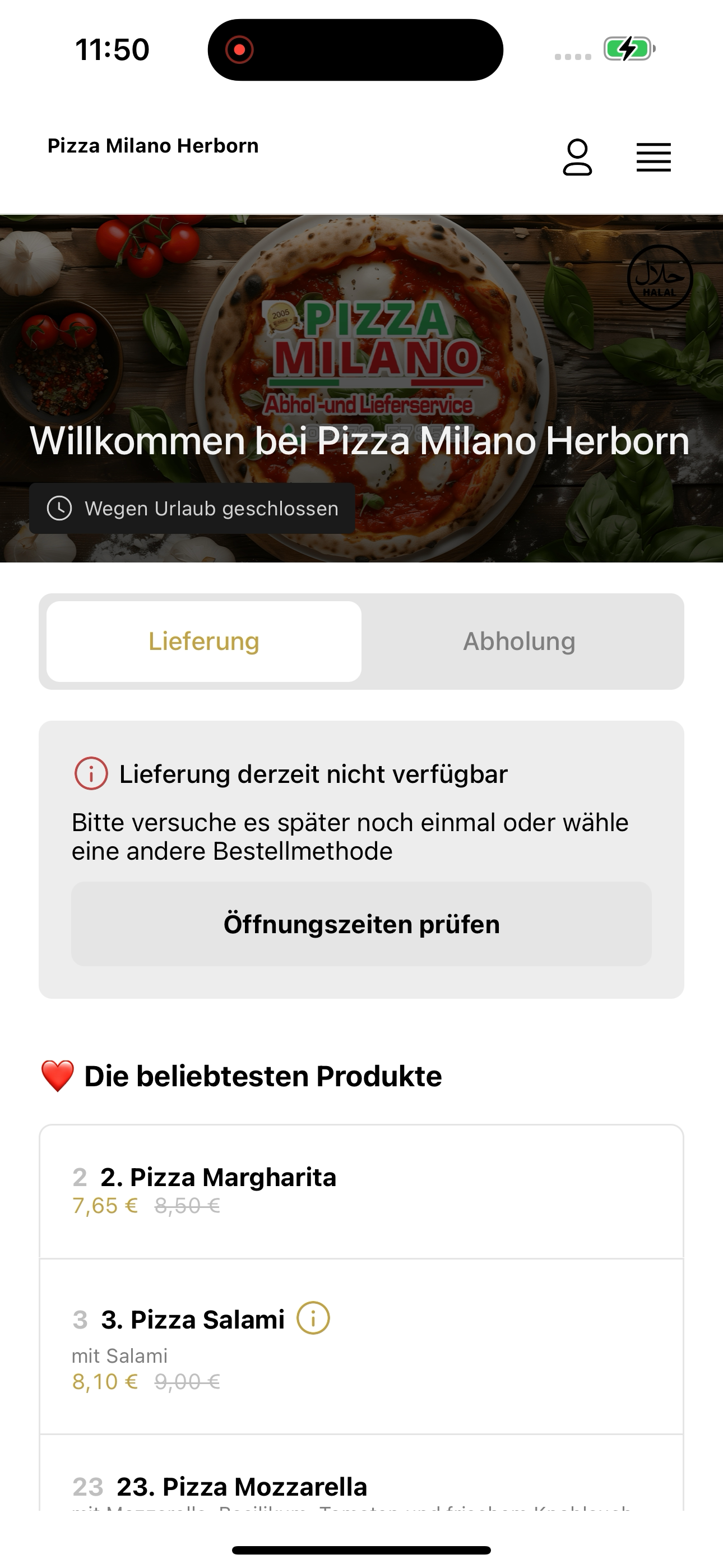 Pizza Milano Herborn screenshot 6