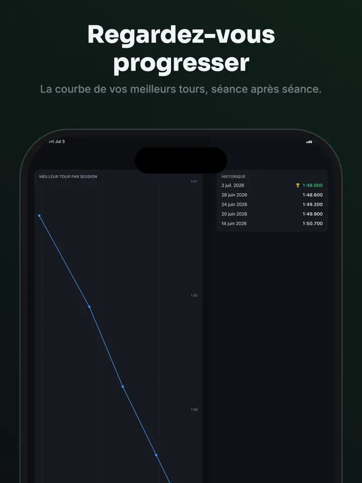 ApexLap sur iPad : capture d’écran 6 sur 7