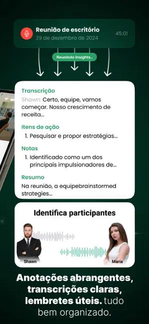 Anotar: Gravador para Reuniões iPhone screenshot 2