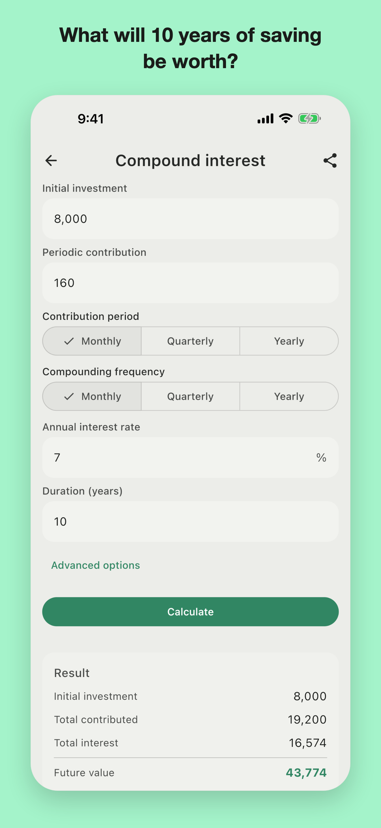 Fincal: Loan & Interest Calc screenshot 5