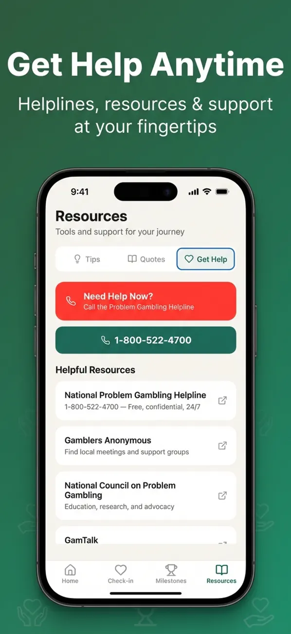 Screenshot #3 pour GambleBlocker: Self-Help
