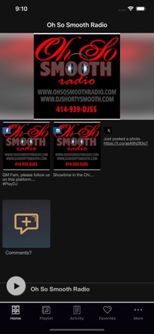 Oh So Smooth Radio app screenshot