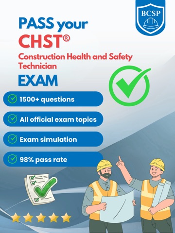 BCSP CHST Exam Prep 2026 iPad screenshot
