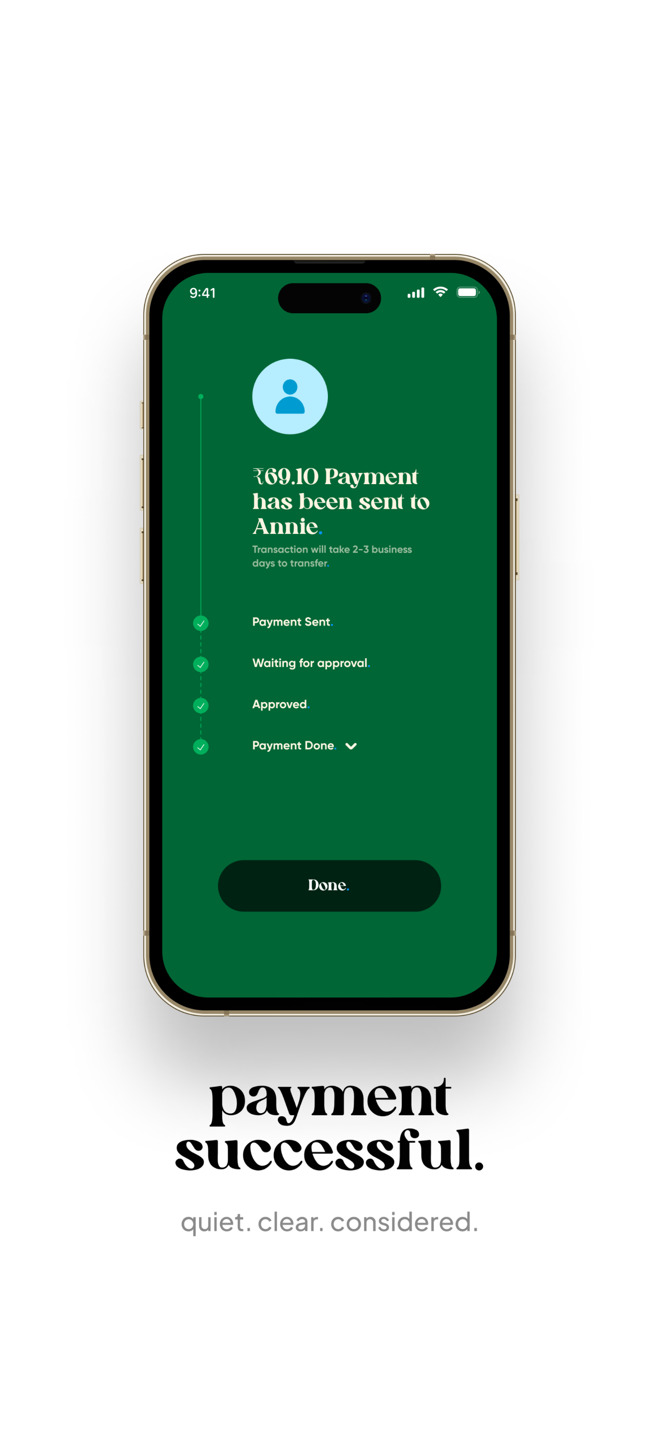 Sixtynine Pay. Luxury UPI App