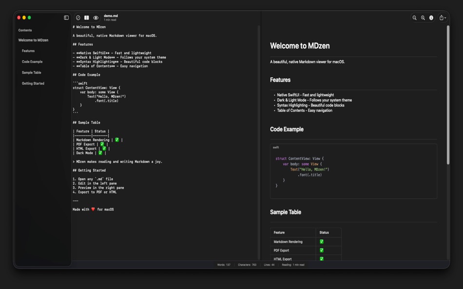 #2. MDzen (macOS) Av: Tansu Asici