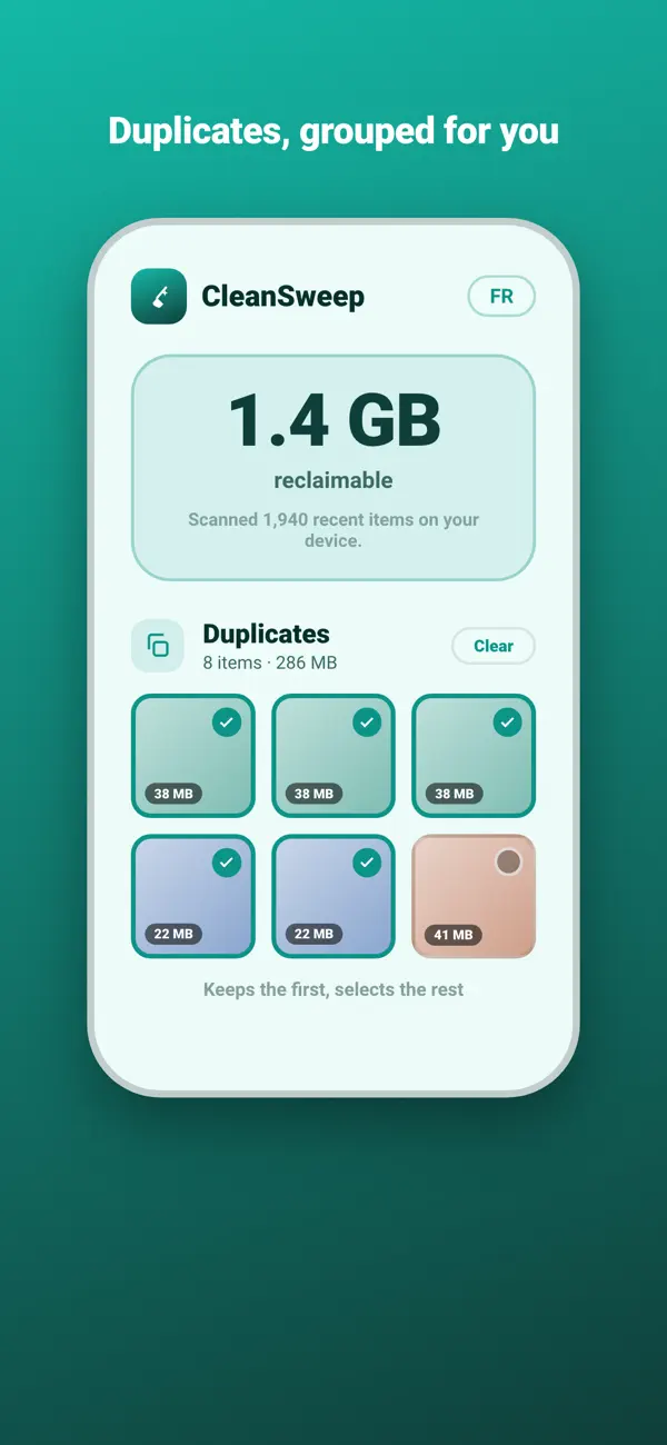 Screenshot #2 pour CleanSweep: Reclaim Space
