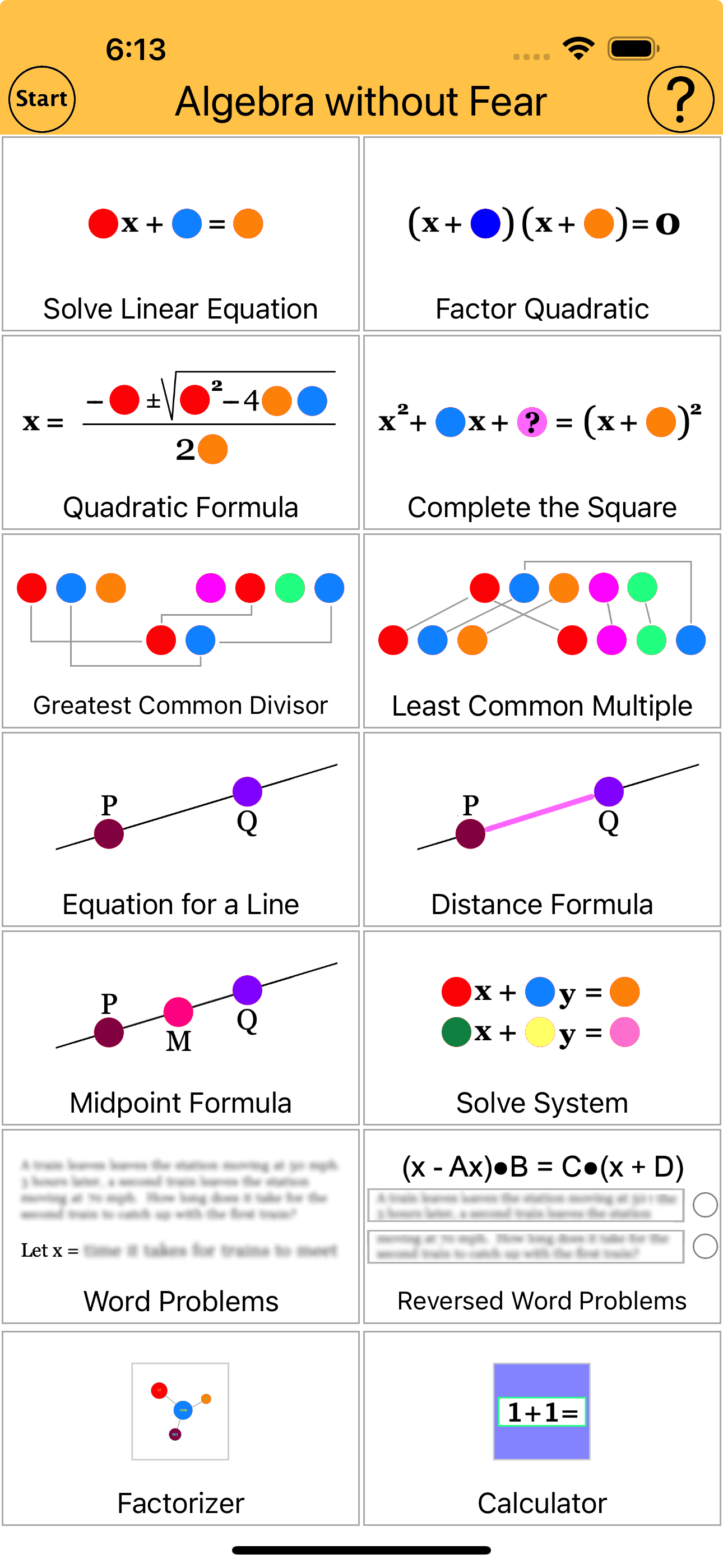Algebra without Fear