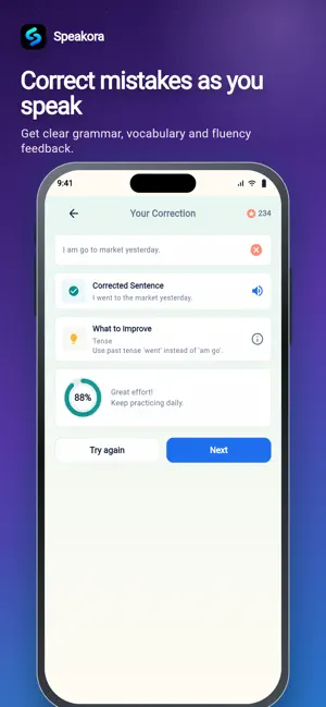 Speakora: AI English Coach screenshot 3