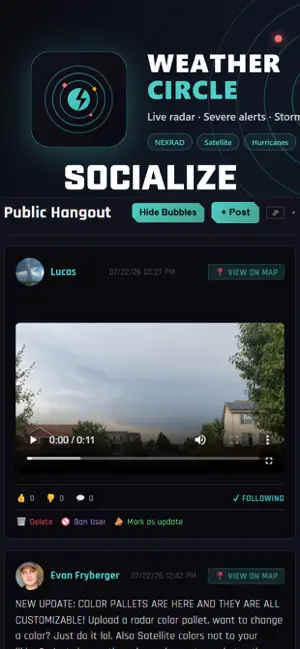 Weather Circle: Live Radar screenshot 1