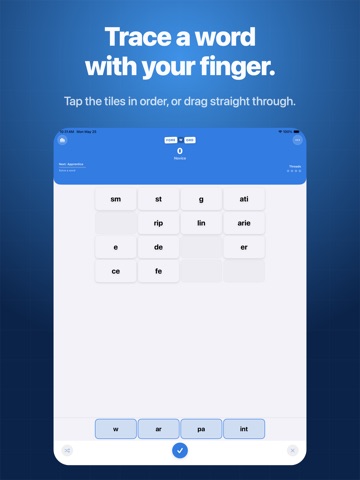 Foreword - Daily Word Puzzle iPad screenshot