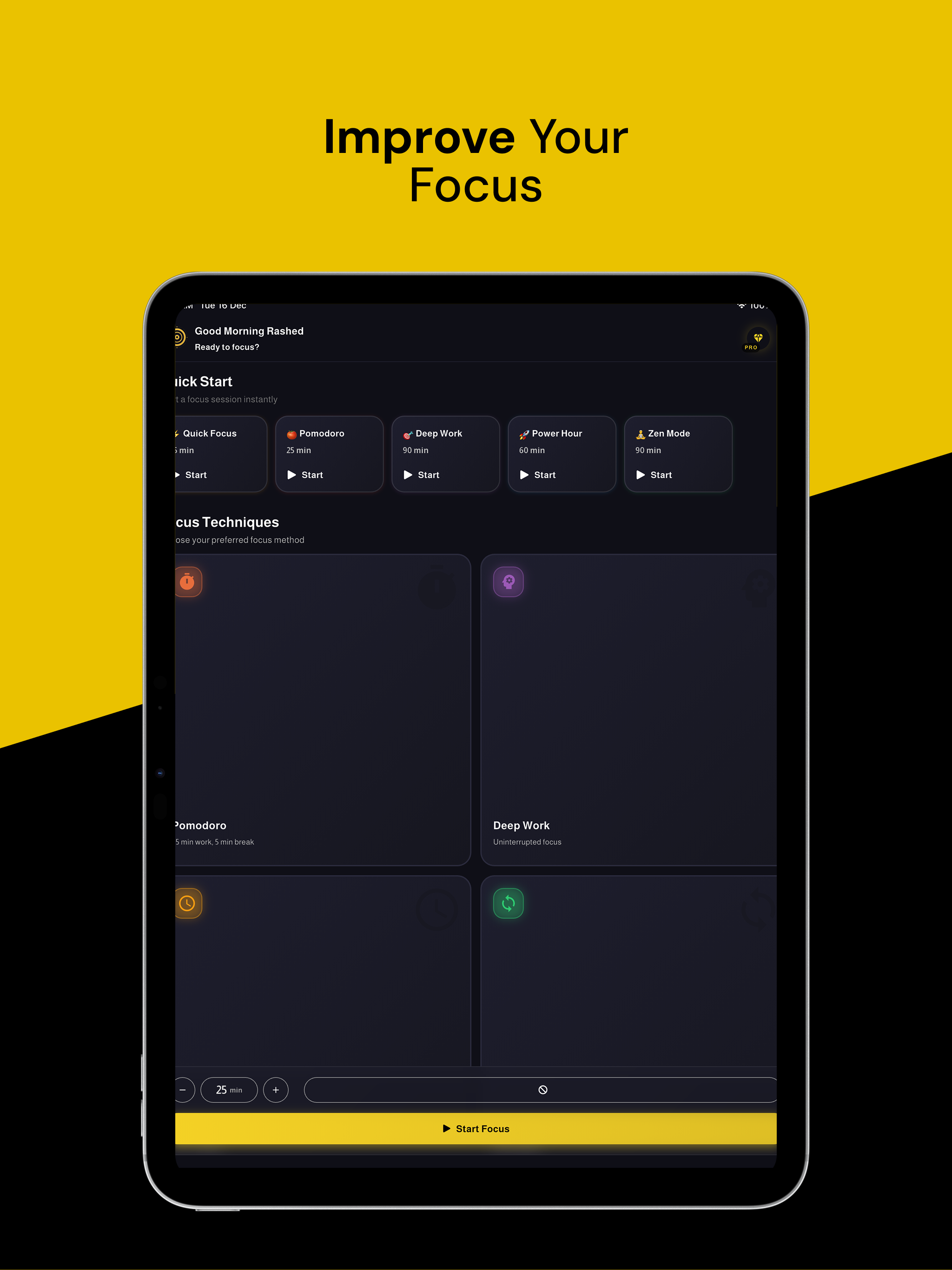 Morakez: Focus & Timer
