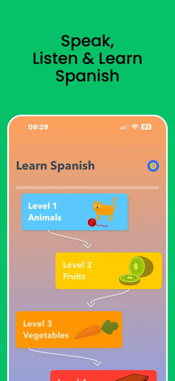 Screenshot #1 pour Apprendre l'espagnol (enfants)
