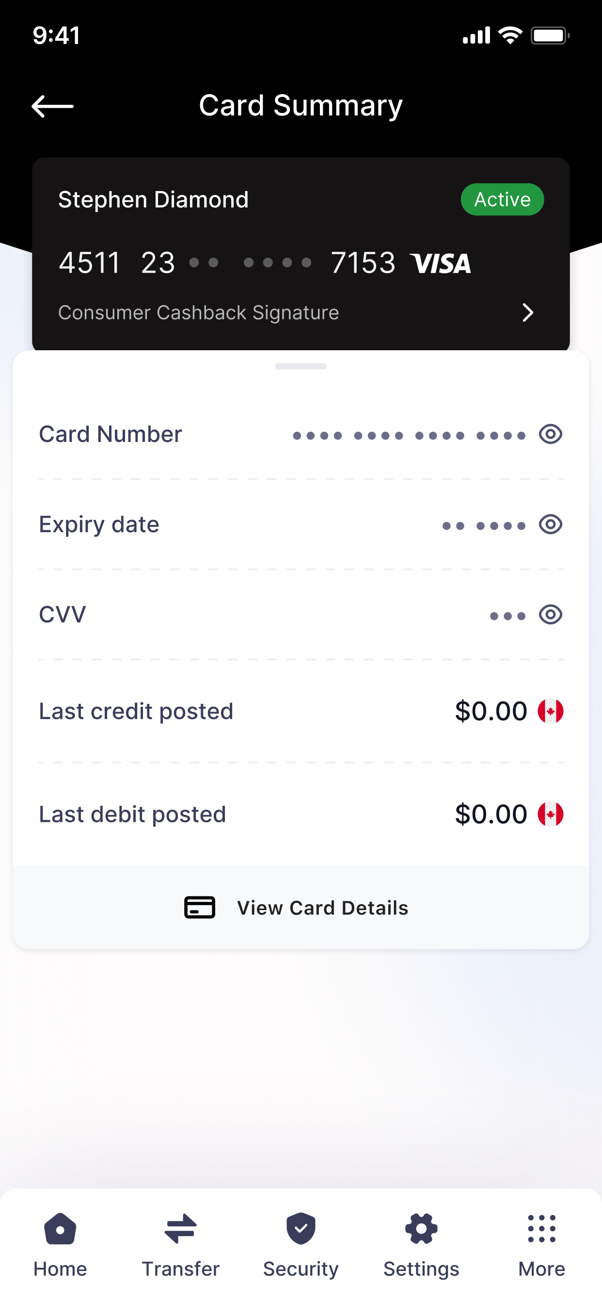 Zum Prepaid Card Application screenshot 7