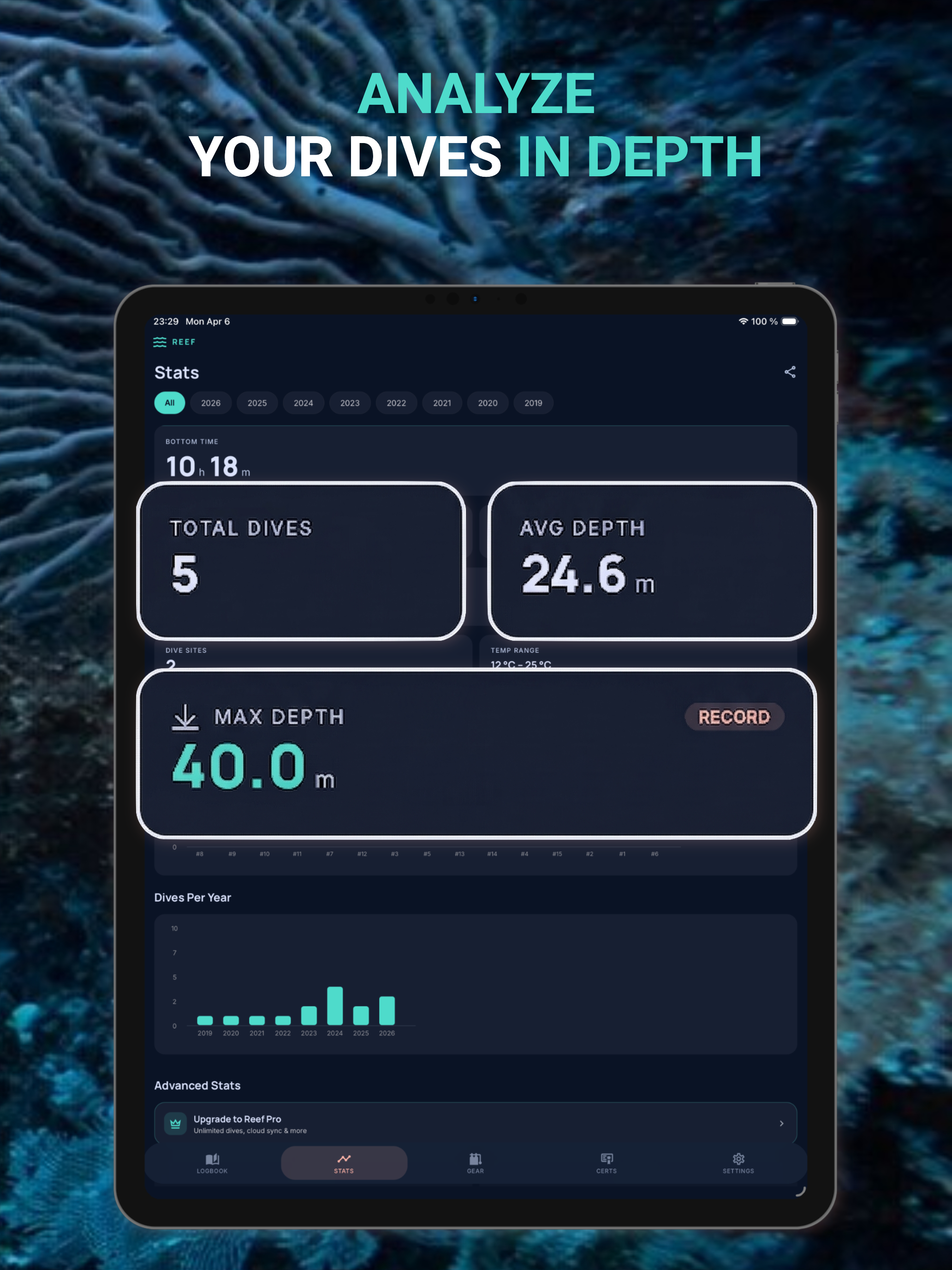 Reef: Scuba Diving Logbook screenshot 10
