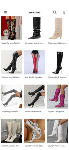 Beautiful Woman Shoes Store iPhone screenshot