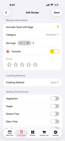 MenuPlan: AI Meal Planner Screenshot 6 of 10