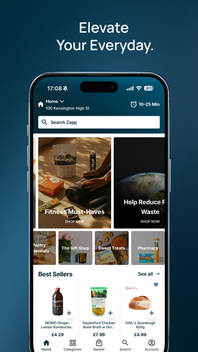 Screenshot #1 pour Zapp – 24/7 Drinks & Groceries