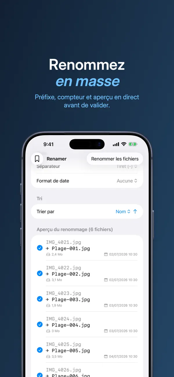 Screenshot #1 pour Renamer